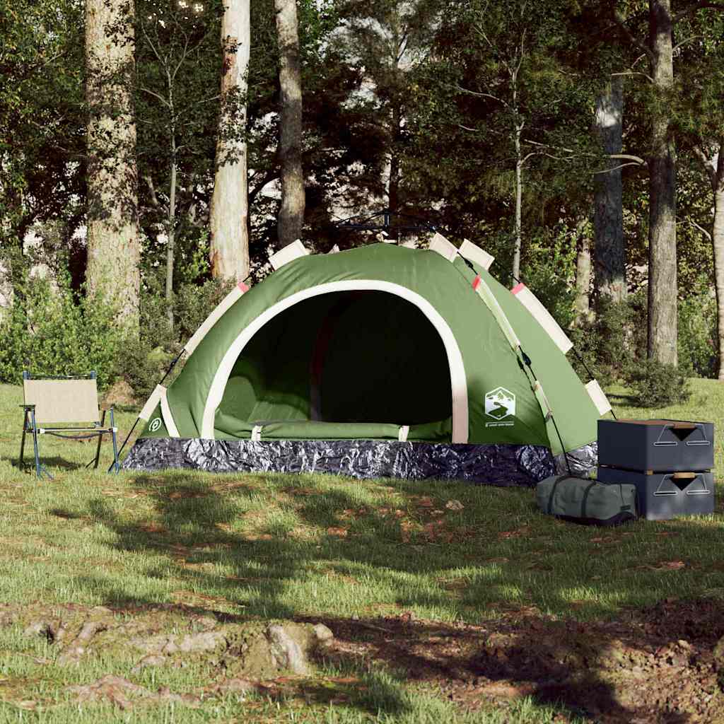 Vidaxl Tent 4-person fast release green