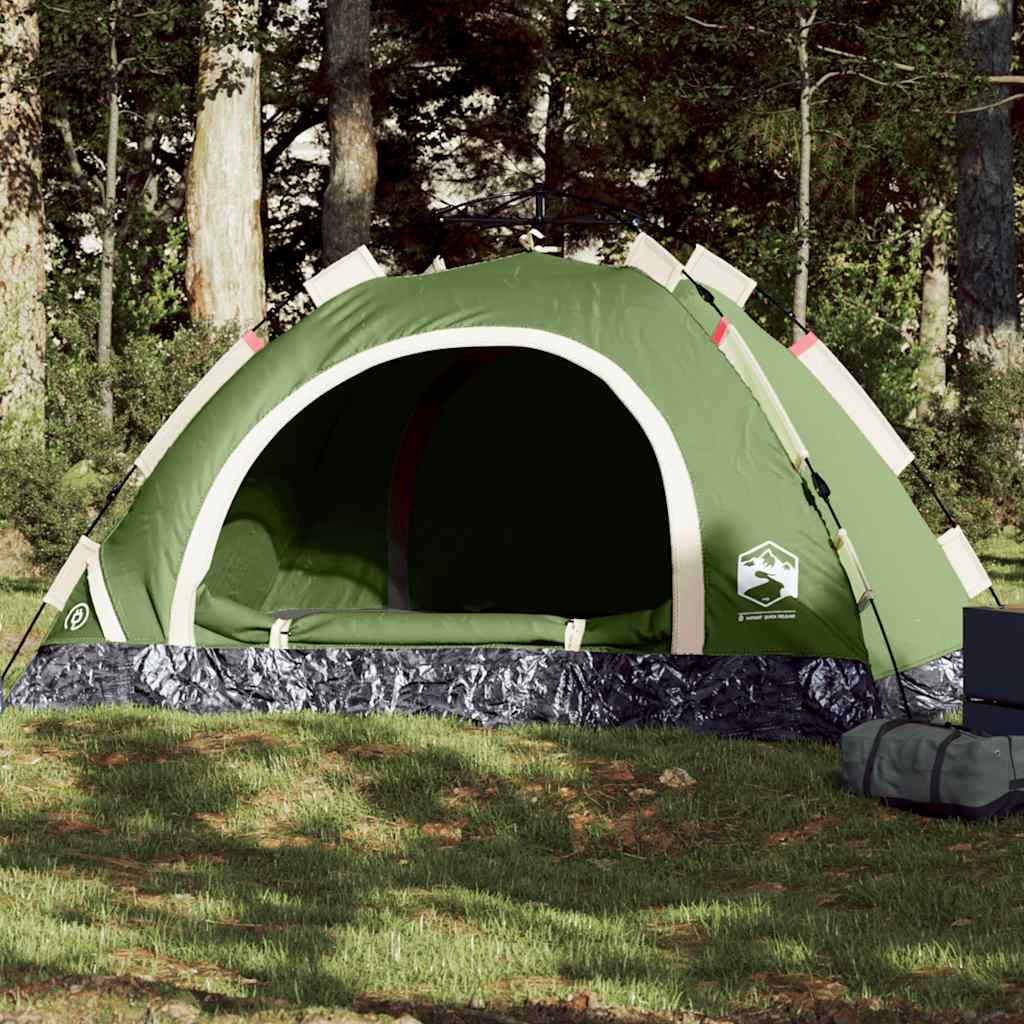 Vidaxl Tent 4 Person Fast Release Green