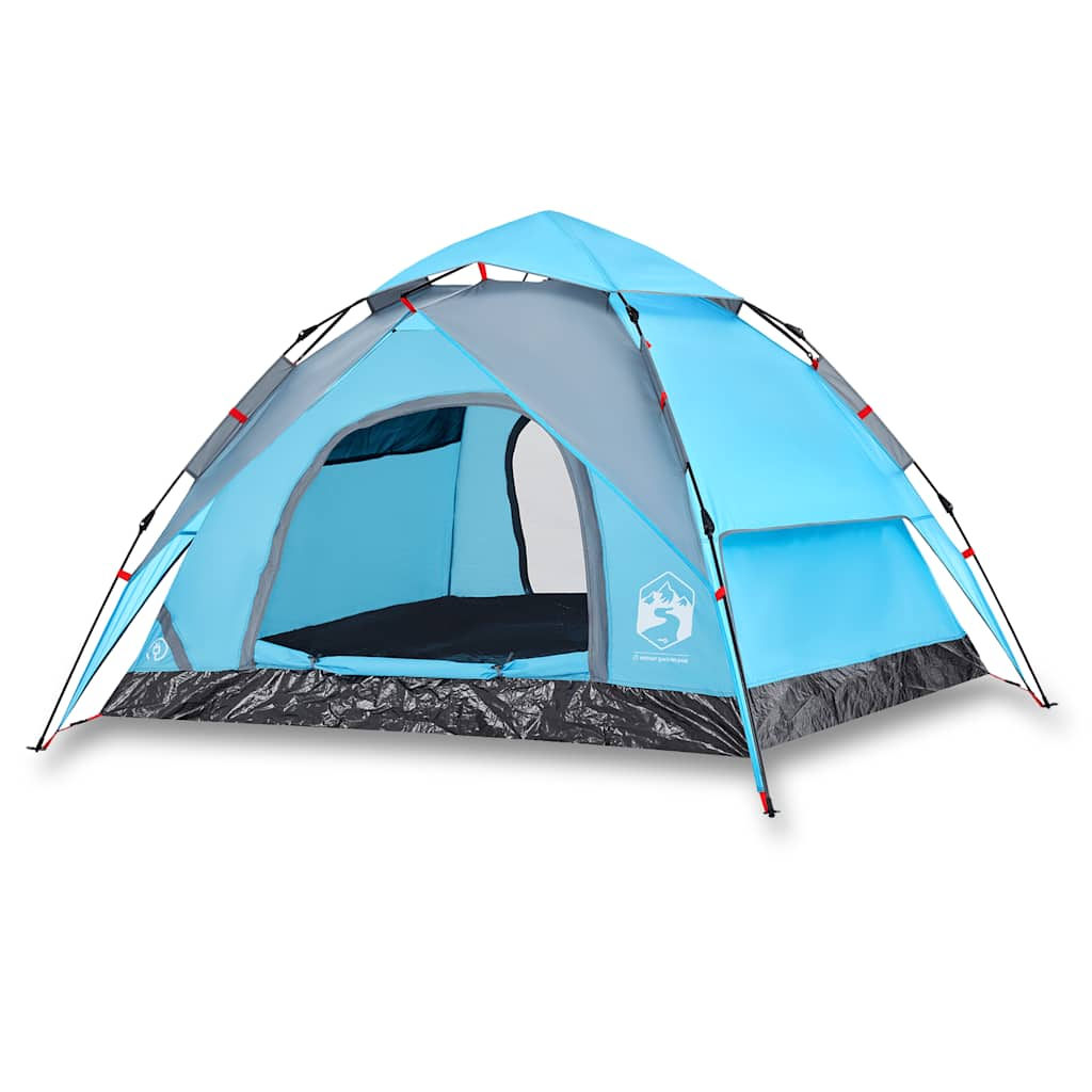 Vidaxl Dome Tält 3-person Fast Release Blue