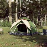 Vidaxl Dome Tent 4-Person Fast Release Green