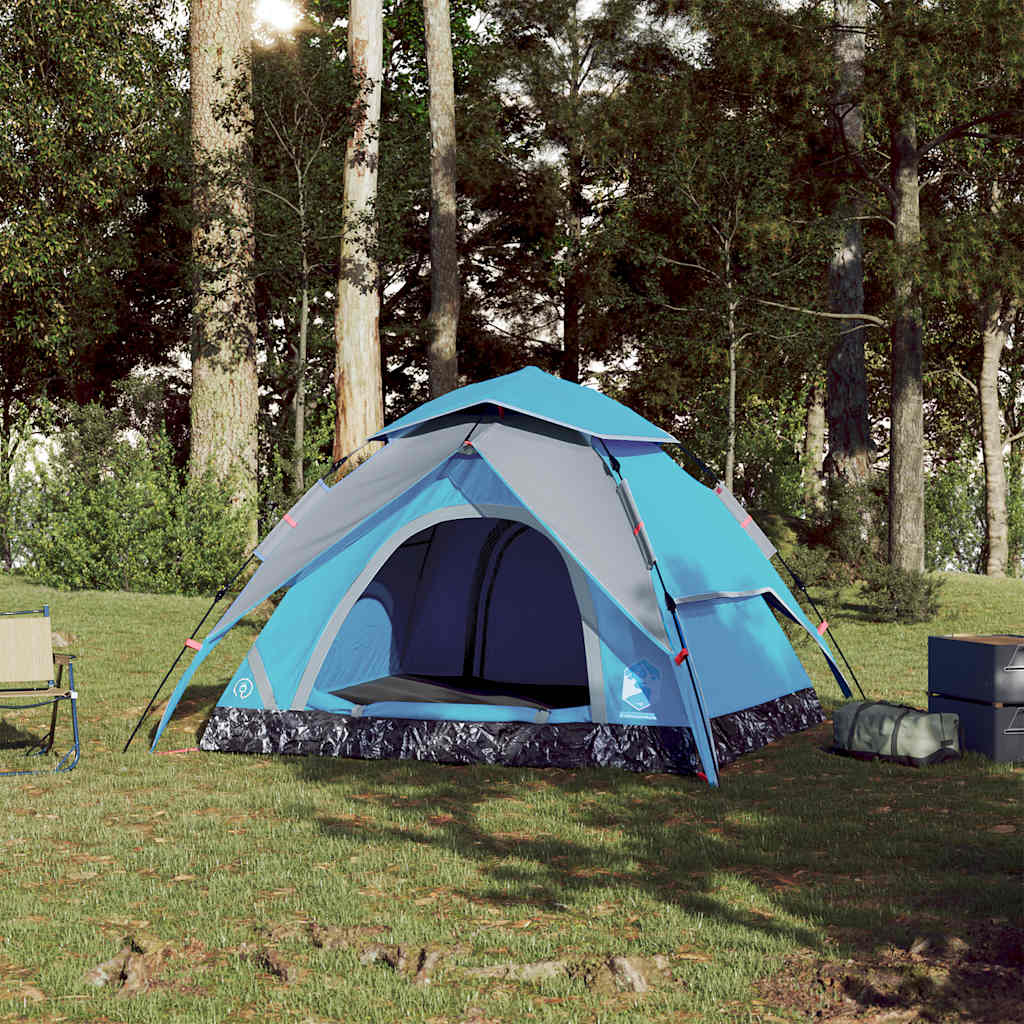 Vidaxl Dome Tent 4-person Fast Release Blue