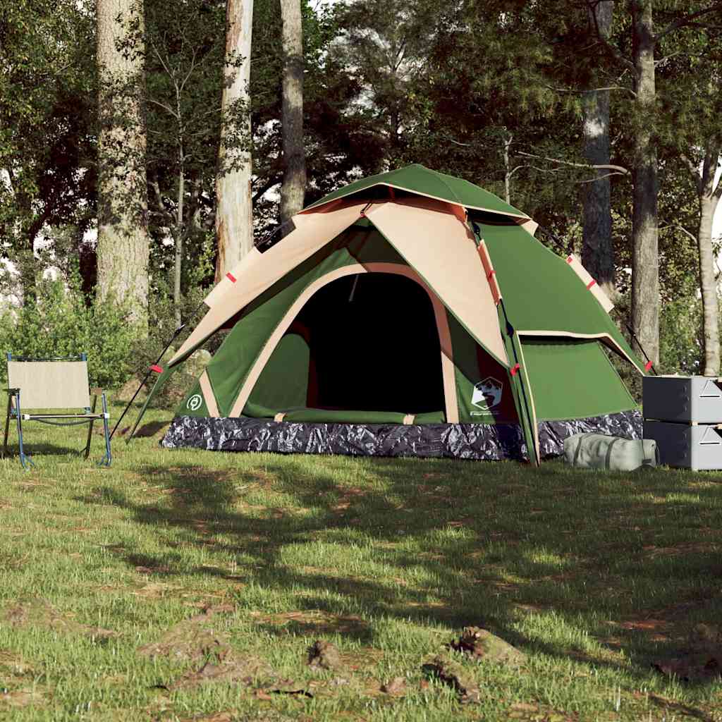 Vidaxl Dome Tält 5-person Fast Release Green