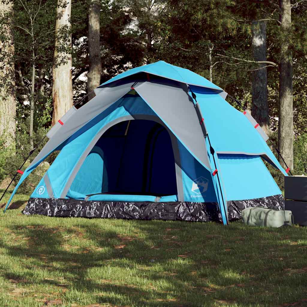 Vidaxl Kuppelzelt 5-Personen-Schnellspanner blau