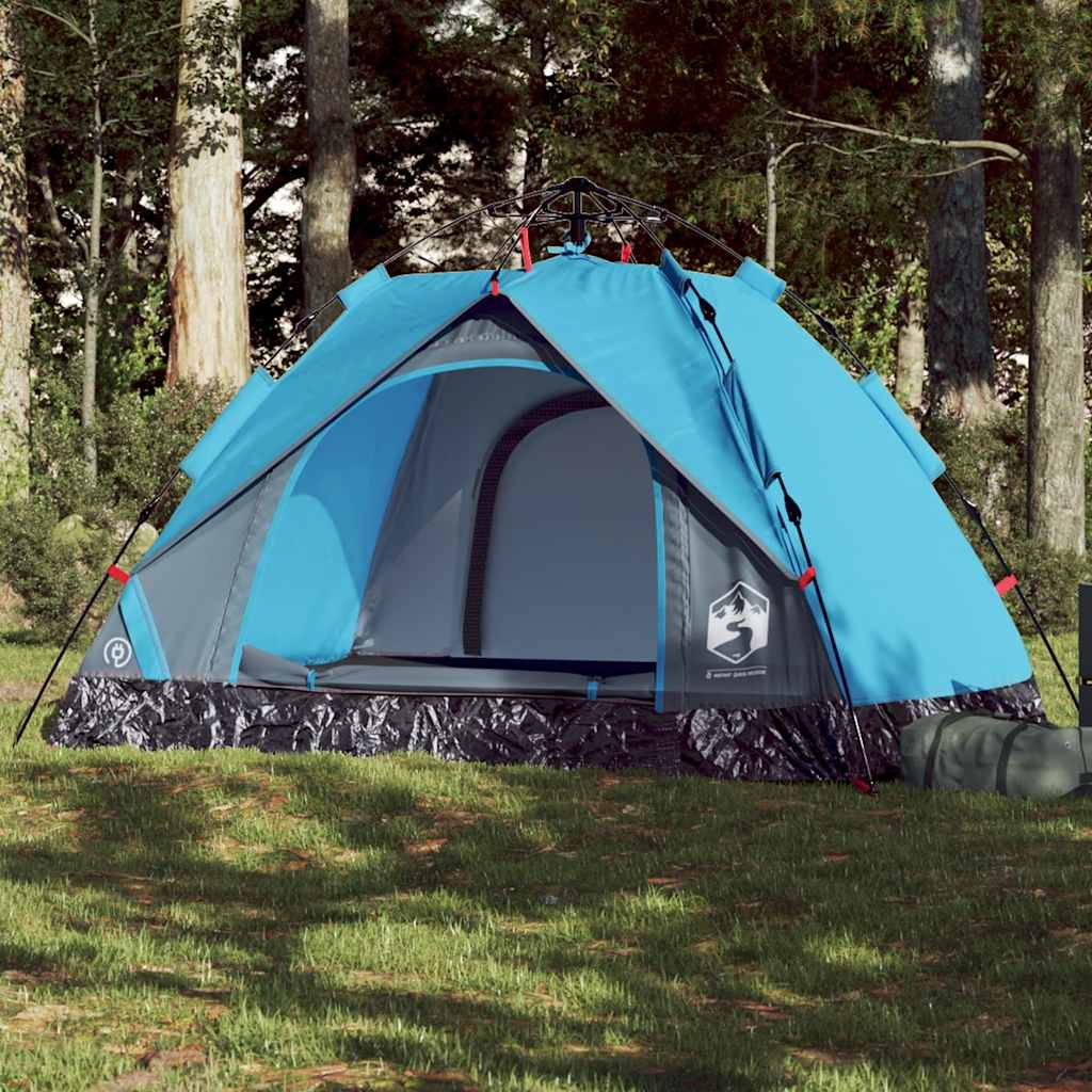 Vidaxl Kuppelzelt 2-Personen-Schnellspanner blau