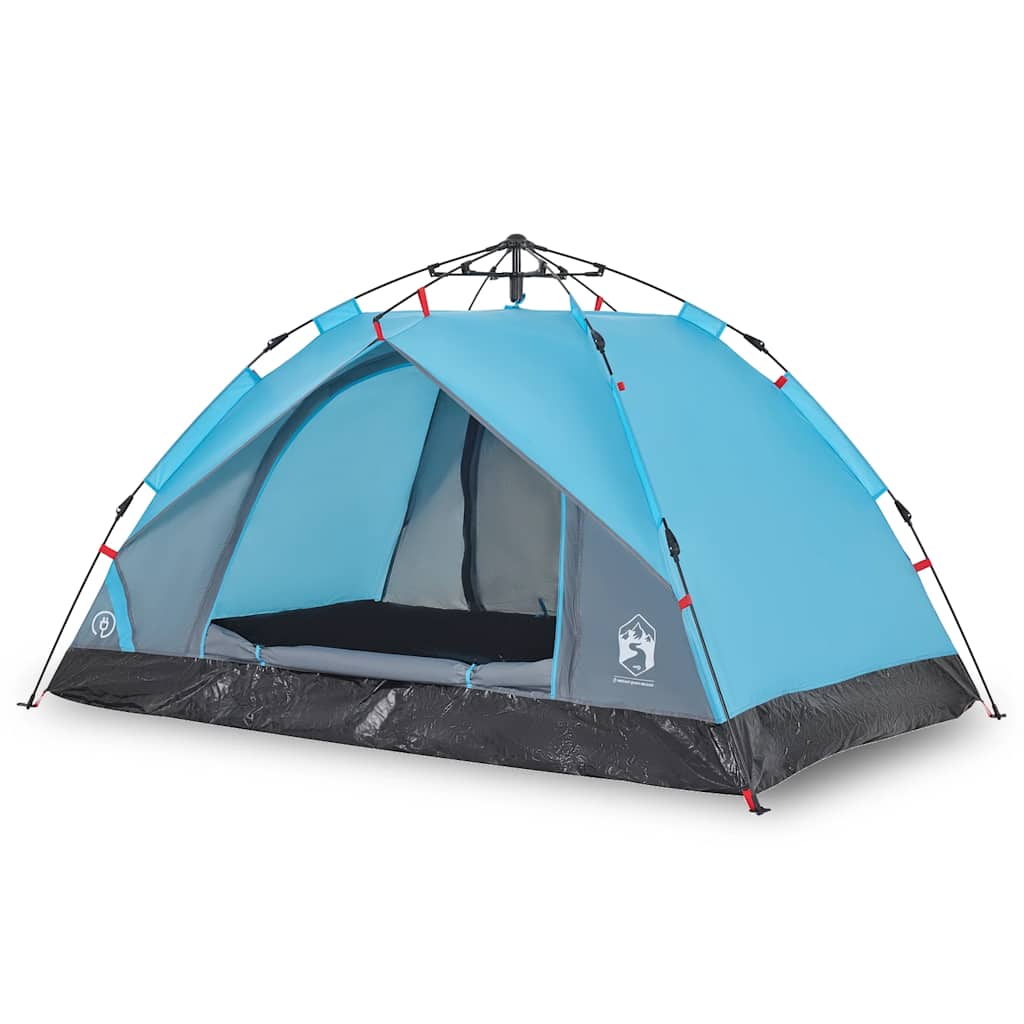 Vidaxl Kuppelzelt 3-Personen-Schnellspanner blau