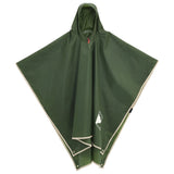 Vidaxx Regenponcho mit Kapuze 2-in-1-Design 223x145 cm grün
