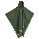 Vidaxl Rain Poncho avec capuche 2-en-1 Design 223x145 cm vert