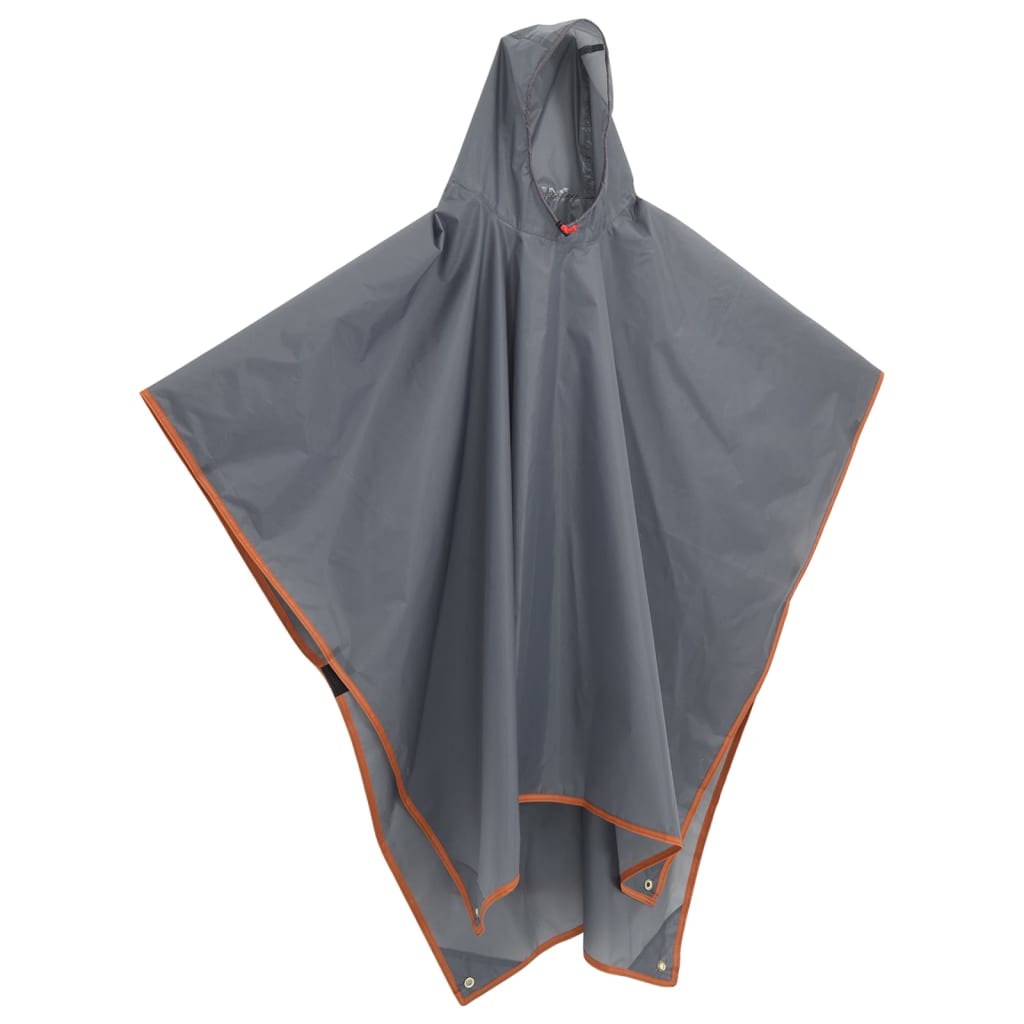 Vidaxl Rain Poncho con Hood 2-in-1 Design 223x145 cm de color naranja gris