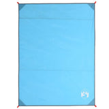 Vidaxl tappeto picnic con pioli 205x155 cm blu