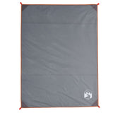 Vidaxx Picknickdecke mit Klammern 205x155 cm grau und orange