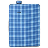 VidaXL Picknickdecke faltbar kariert 200x150 cm Samtblau