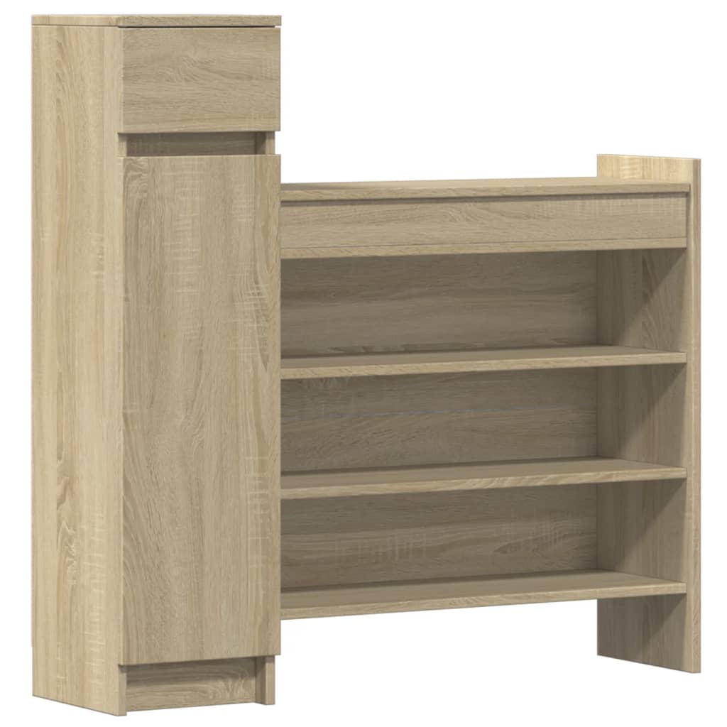 Vidaxl Schong Cabinet 100.5x2x100 cm veraarbechte Holz Sonoma oak faarweg