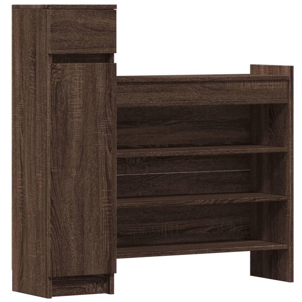 VidaXL shoe cabinet 100.5x28x100 cm Cut wood brown oak colored