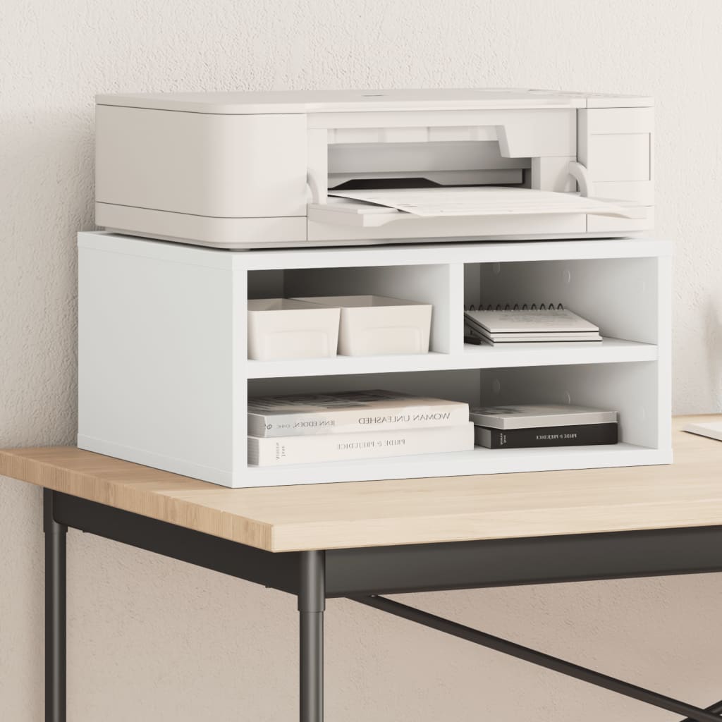 VidaXL Druckerschrank 49x40x22,5 cm Holzwerkstoff weiß