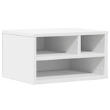 Vidaxl printerkastje 40x32x22,5 cm bewerkt hout wit