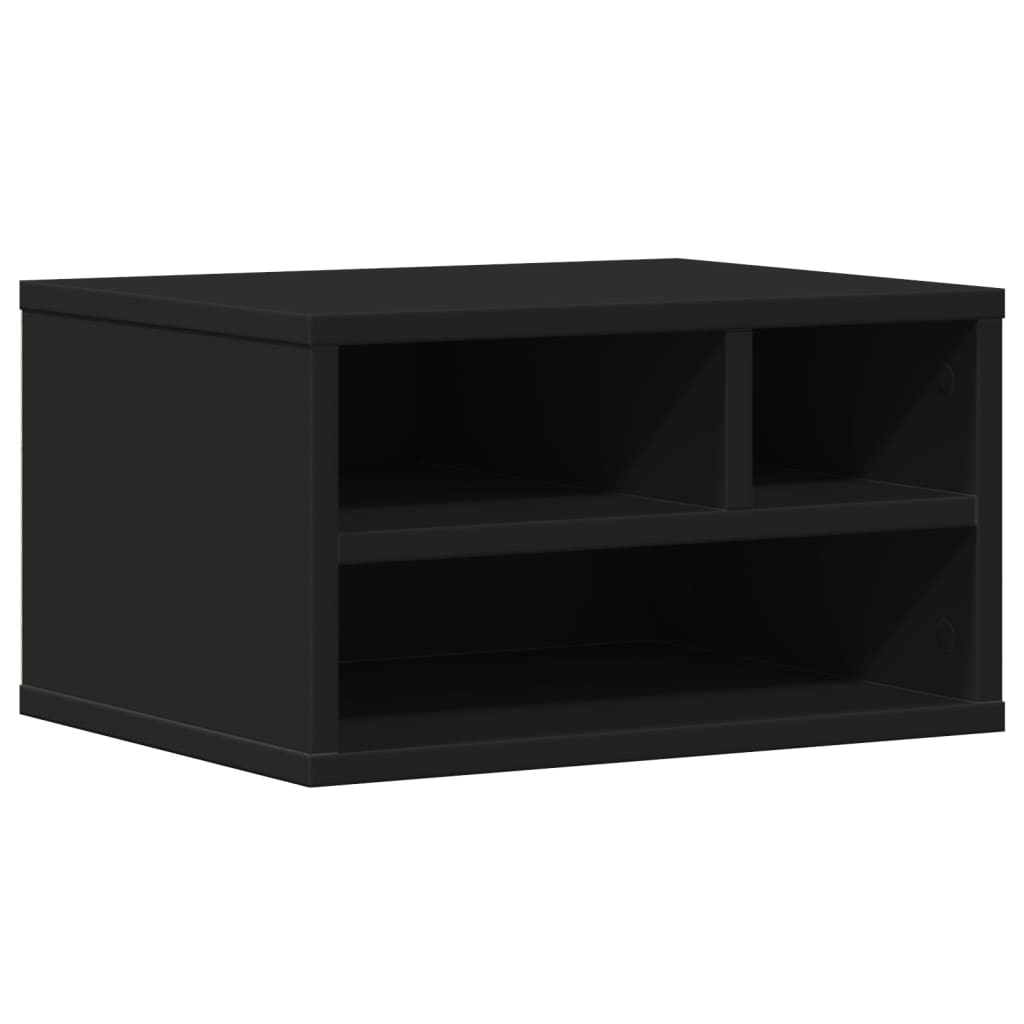 Vidaxl Impresora Box 40x32x22.5 cm de madera propiedad de madera negra