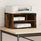 VidaXL Druckerschrank 40x32x22,5 cm verarbeitetes Holz, geräucherte Eiche
