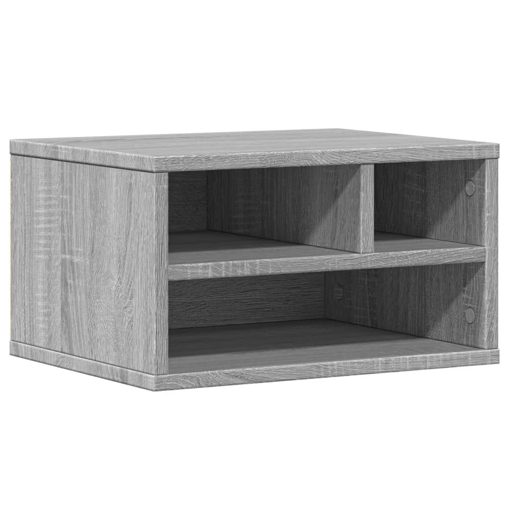 VidaXL Druckerschrank 40x32x22,5 cm verarbeitetes Holz, graue Sonoma-Eiche