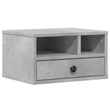 Vidaxxl Druckerschrank 40x32x22,5 cm Holzwerkstoff betongrau