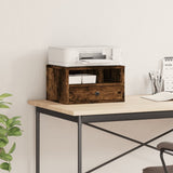 VidaXL Druckerschrank 40x32x22,5 cm verarbeitetes Holz, geräucherte Eiche
