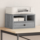 VidaXL Druckerschrank 40x32x22,5 cm verarbeitetes Holz, graue Sonoma-Eiche