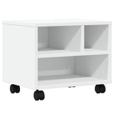 Vidaxl printerkastje met wielen 41x32x34,5 cm wit