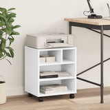 VidaXL Druckerschrank mit Rollen 41x32x48 cm weiß