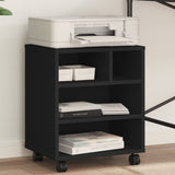 VidaXL Druckerschrank mit Rollen 41x32x48 cm schwarz