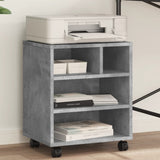 VidaXL Druckerschrank mit Rollen 41x32x48 cm betongrau