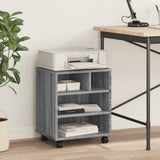 VidaXL-Druckerschrank mit Rollen 41x32x48 cm, Farbe Sonoma-Eiche grau