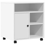 VidaXL Druckerschrank mit Rollen 60x50x67 cm weiß