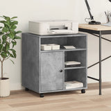 VidaXL Druckerschrank mit Rollen 60x50x67 cm betongrau