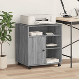 VidaXL-Druckerschrank mit Rollen 60 x 50 x 67 cm, Farbe Sonoma-Eiche grau