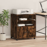 VidaXL Druckerschrank mit Rollen 60x48x74 cm Räuchereiche