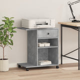 VidaXL Druckerschrank mit Rollen 60x40x68,5 cm betongrau