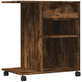 VidaXL Druckerschrank mit Rollen 60x40x68,5 cm geräucherte Eiche