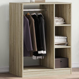 VIDAXL -Garderobe 77x48x102 cm Propertiertes Holz Sonoma Eiche gefärbt