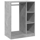 Garderoba vidaxl 77x48x102 cm predelani les betongrijs