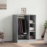 Vidaxl Wardrobe 77x48x102 CM przetworzone betongrijs