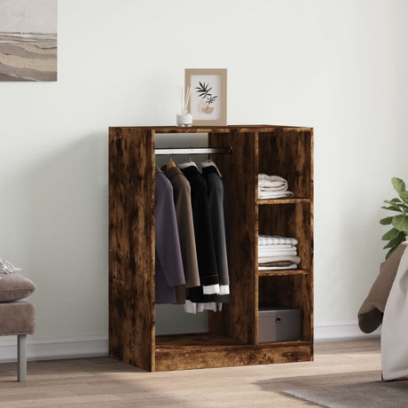 Vidaxx Kleiderschrank 77x48x102 cm verarbeitetes Holz, geräucherte Eiche