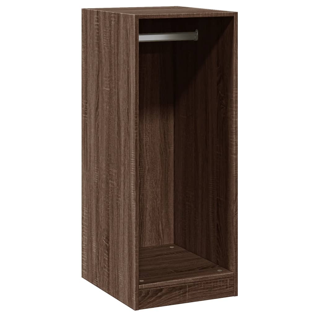 Vidaxl Kleederschaf 48x41x102 cm huet Holzbrong faarweg geschleeft