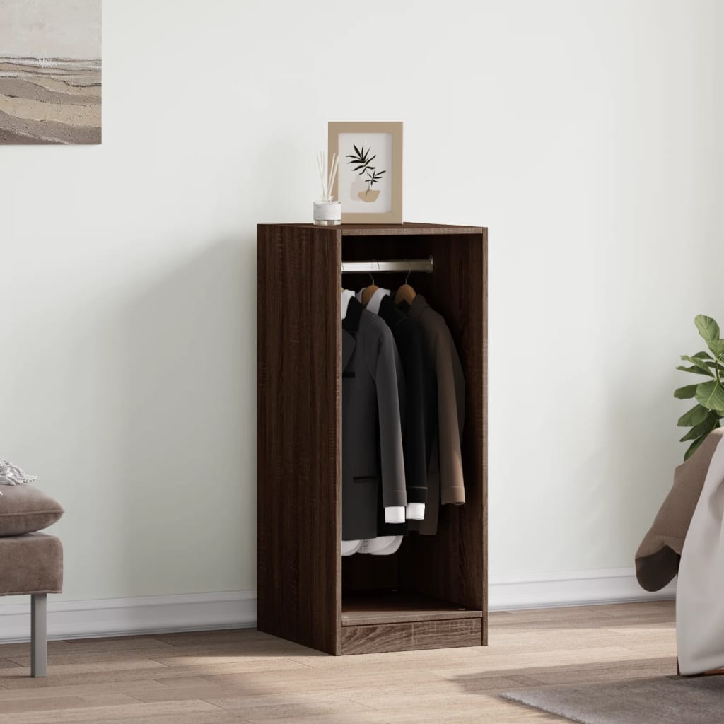 Vidaxl Wardrobe 48x41x102 cm en bois de bois en bois de chêne brun coloré