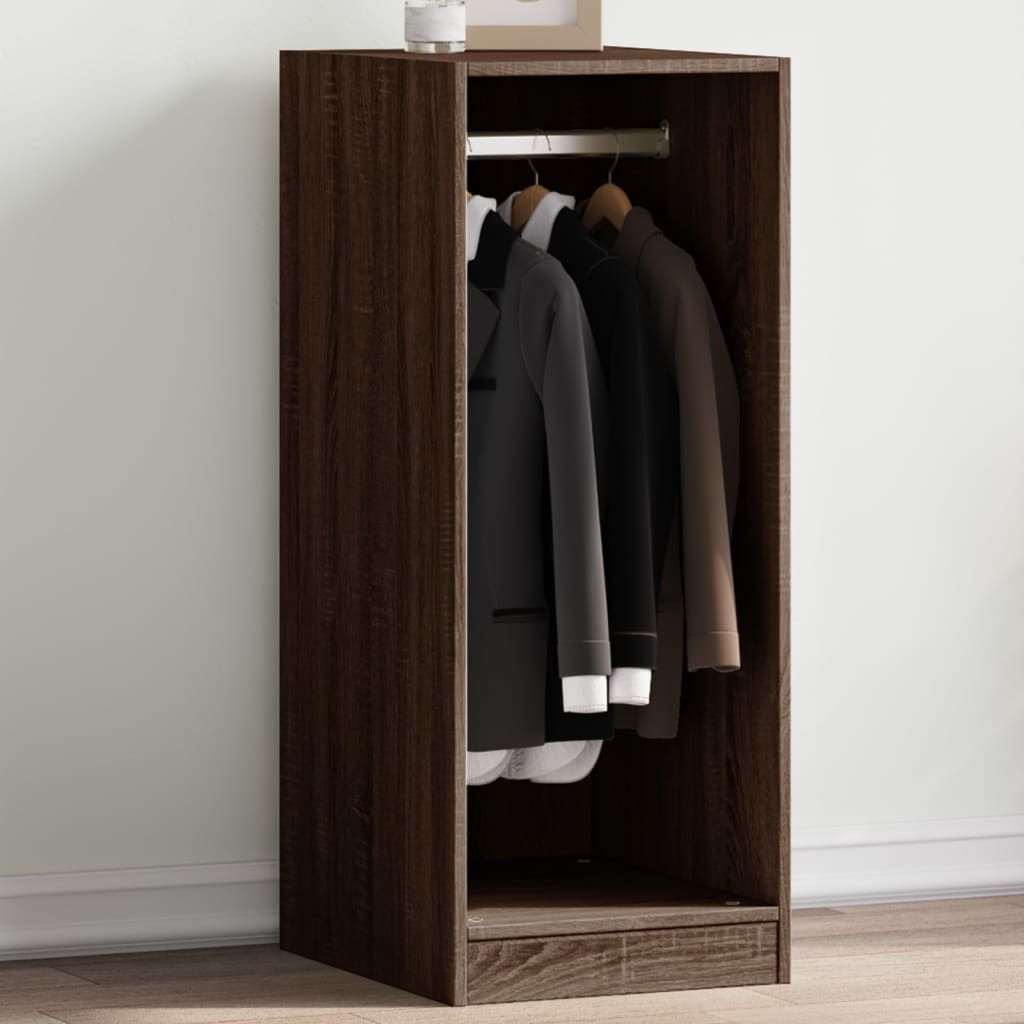 Vidaxl Garderobe 48x41x102 cm Praktisk træbrun eg farvet