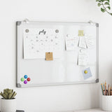 Vidaxl whiteboard magnetisch 80x60x1,7 cm aluminium