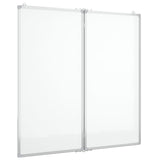 Pizarra Vidaxl magnéticamente plegable 80x80x1.7 cm de aluminio