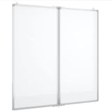 Vidaxx magnetisches faltbares Whiteboard 80x80x1,7 cm Aluminium