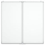 Vidaxx magnetisches faltbares Whiteboard 80x80x1,7 cm Aluminium