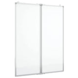 Vidaxx magnetisches faltbares Whiteboard 80x100x1,7 cm Aluminium