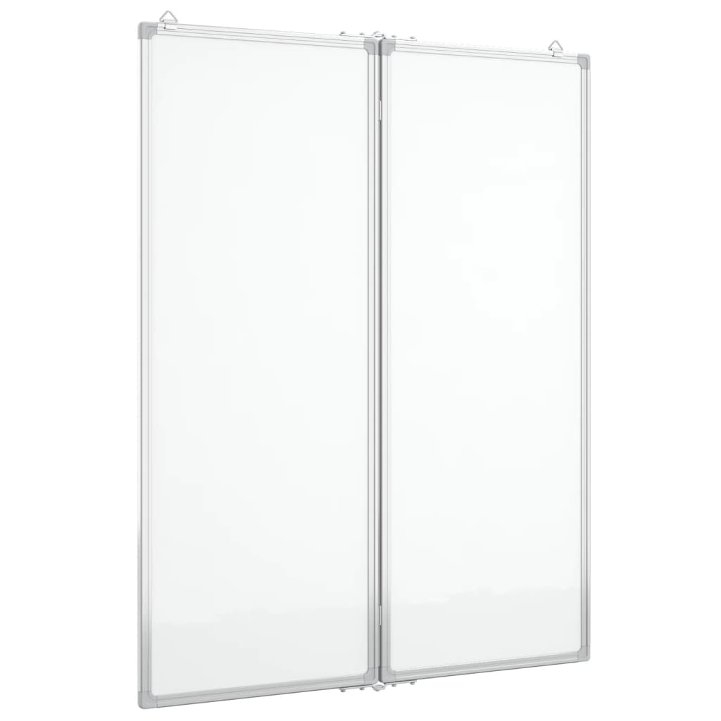 VIDAXL Whiteboard Magneticamente pieghevole 80x100x1.7 cm in alluminio