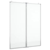 Vidaxl Whiteboard Magnetically foldable 80x100x1.7 cm aluminum